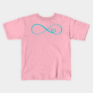 INFINITY heart forever love design Kids T-Shirt